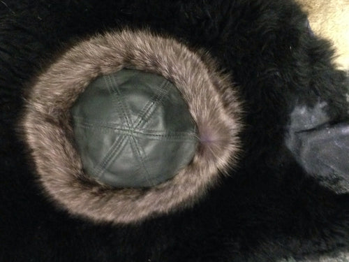 Silver Tipped Racoon Pill Box Hat