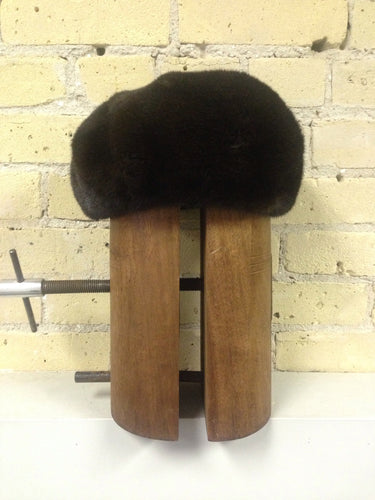 Natural Dark Ranch Mink Beret