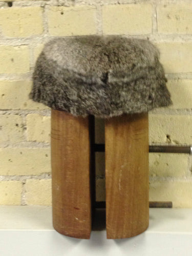 Chinchilla dyed Rabbit Fur Hat