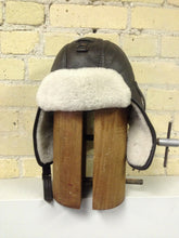 Brown Shearling Aviator Hat