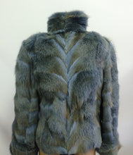 Dyed Sky Blue Coyote Jacket