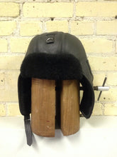 Black Shearling Aviator Hat